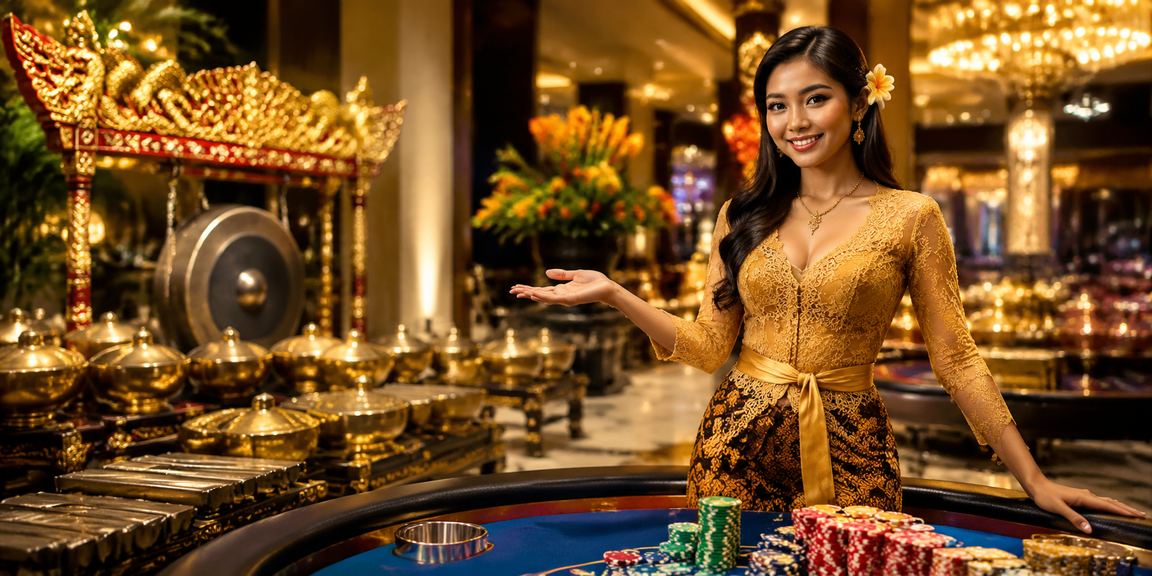 Suasana festival dengan tampilan bonus deposit yang meriah dan penuh warna di layar besar