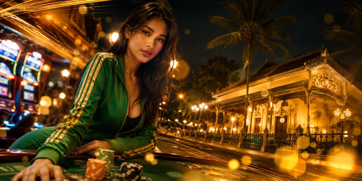 Pria muda tersenyum memainkan slot game di smartphone sambil bersantai di rumah dengan suasana nyaman